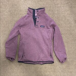 Patagonia Purple Fleece Hoodie Sweatshirt